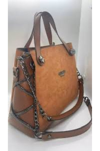 aynewmoda Black Stud and Shoulder Strap Bag -