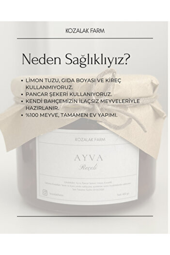 yöresel Ayva Reçeli (400 gr.)