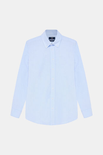 W Collection MAVİ UZUN KOLLU GÖMLEK