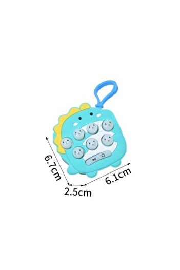Flippy Portable Children's Toy Flippy, Gopher Game, with Lights and Music, Keychain Type, Dinosaur Model, S