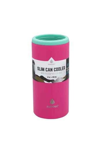 manna Durable Design Slim Can Cooler Tumbler with Non-Slip Silicone Base 355 ml