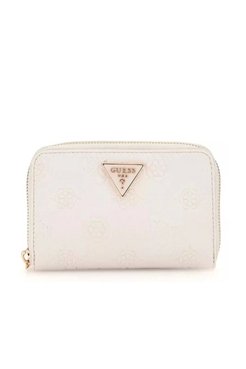 Guess Cresidia Slg Medium Zip Around Women White Wallet Swpg9349140-Off