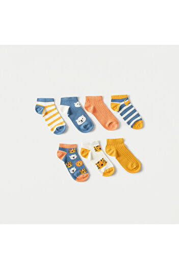 Juniors Assorted Ankle Length Socks - Set of 7