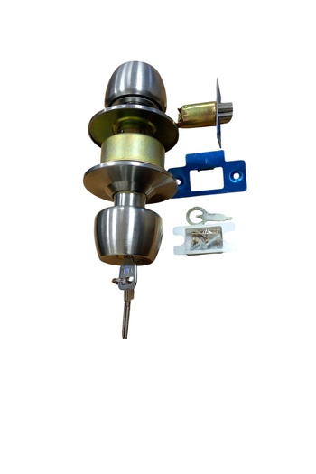 YMK Matte Chrome Knob Hotel Type - American Entrance Lock