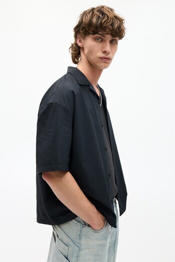 Pull & Bear Kısa kollu poplin gömlek