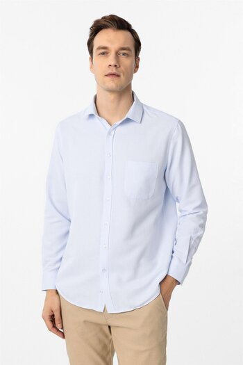SÜVARİ Square Cuff Regular Dobby Shirt