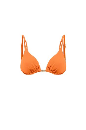 AQUAVİVA Women's Pomegranate Flower Izabella Gold Accessory Triangle Bikini Set