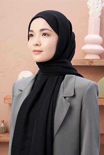 Modakaşmir Σάλι Misto Cotton Series Μαύρο