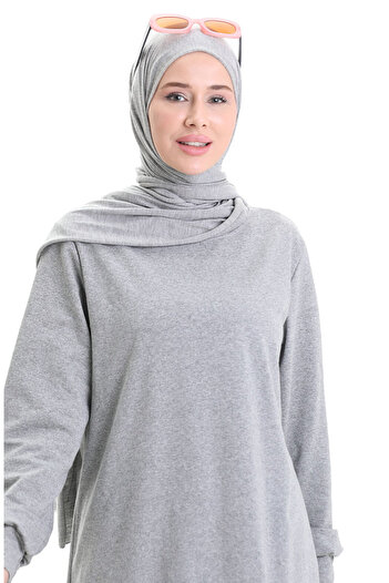 sefamerve Armalı Tunik 0012-17 Gri