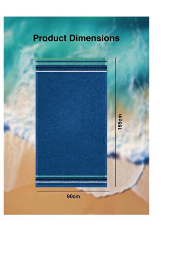 Generic 2 Piece Bath Towel 450 GSM 100% Cotton Terry 90x165 cm -Soft Feel Super Absorbent Quick Dry