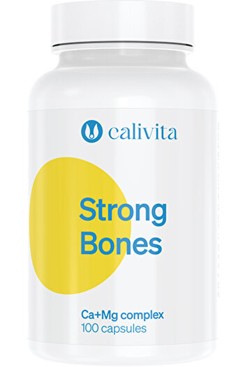 Calivita Strong Bones Magnesium and Calcium Supplement for Bone Strength (100 capsules) - Calivita