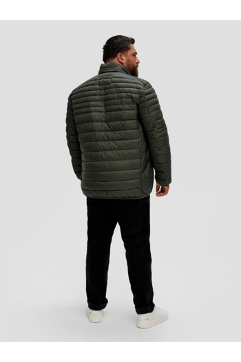 s.Oliver Men's jacket with slant pockets and navy logo