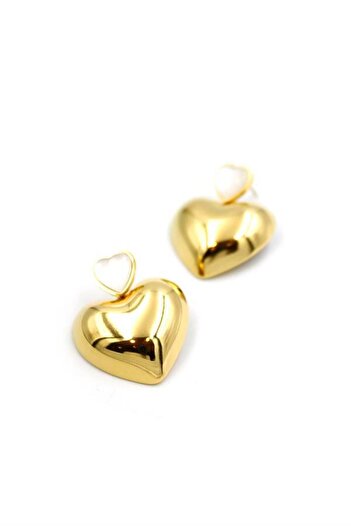 Royaleks Heart Earrings - Gold