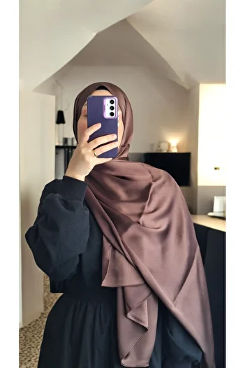 Lavena scarfs Κλασικό Απλό Ζαφείρι Σάλι - Κανέλα