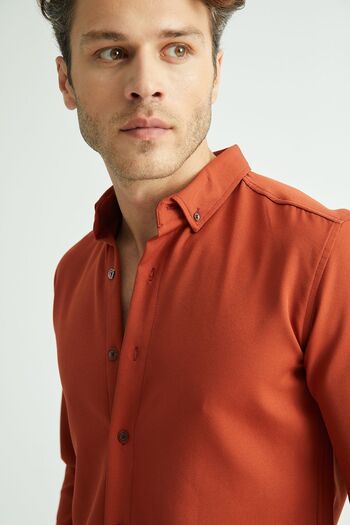 Redline Flex Slim Fit Soft Easy Iron Breathable Men's Shirt