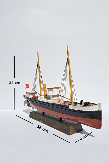 Home Bandırma Vapuru Maketi - Büyük Boy (36 CM)