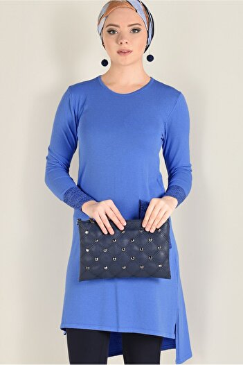 Alvina 4522 Model Glitter Knitwear Tunic