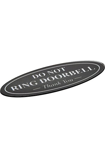 Al Raied ARS® DO NOT Ring DOORBELL Thank You Sign - Blue/Gold Small