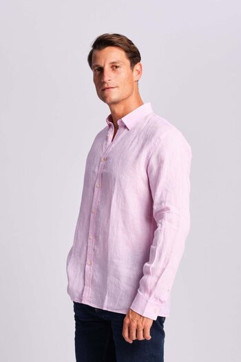 Ruck & Maul Men's Linen Shirt 24865-2802 Fairy Tale