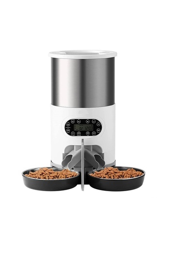 NEXTLY Automatic Double Feeder For Dogs And Cats, Programmable By Buttons, 3l Capacity