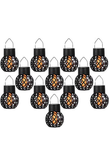 NEXTLY Set 12 Lampi Solare De Exterior Cu Agatatoare , Decorative, Pentru Gradina/copaci, Efect