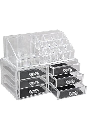 MACVI Macvi® storage box organizer for cosmetics and jewelry with 6 drawers