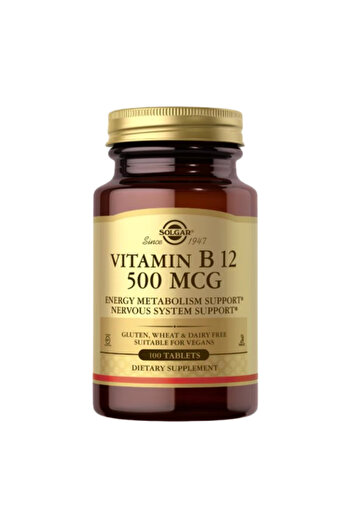 Solgar Vitamin B12 500 mcg Tablets (100 Count)