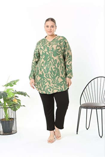 volkitolki Woven Viscose Cotton Fabric Relaxed Fit Tunic