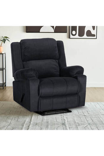 Lazy Vibes Heaven | Velvet Rocking & Rotating Recliner Chair