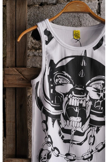 Overdrive Λευκό εσώρουχο Motörhead Tank