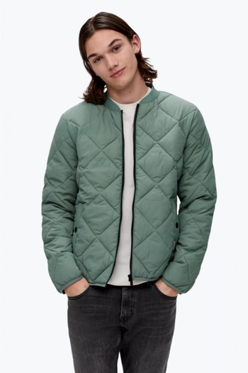 QS by s.Oliver Men's quilted jacket with slant pockets, QS by s.Oliver