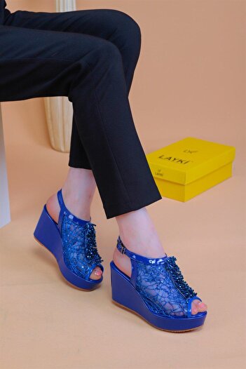 layki Bross Blue Stone Sandals