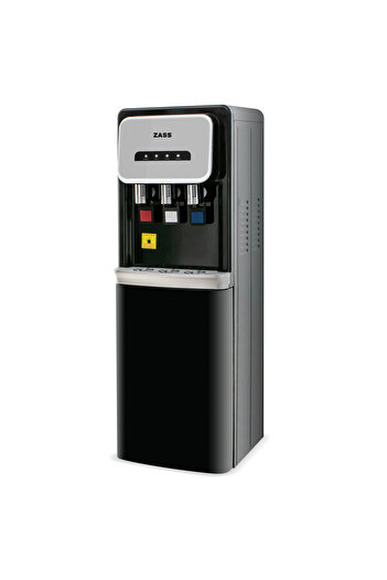 Zass Floor water dispenser ZASS ZWD 25 WF Black, Power 500W, With water filtration, Compressor cooling