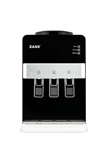 Zass Office water dispenser, ZTWD 14C with compressor, Heating power 550W, cooling power 90W, Black