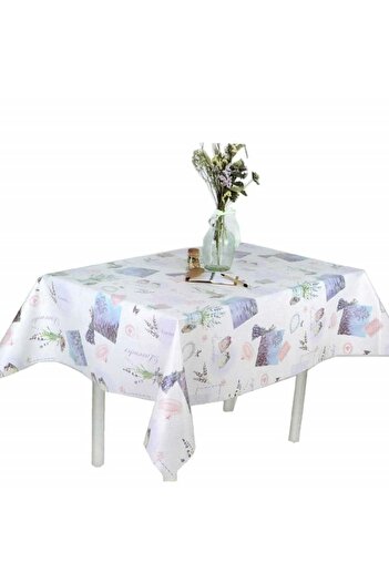 PUFO Oilcloth tablecloth Pufo Lavender, 140 x 180 cm