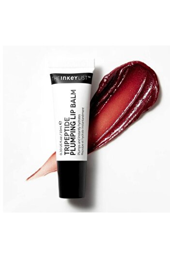 THE INKEY LIST Tripeptide Plumping Lip Balm Berry 10ml –Hydrates & Smooths Dry Lips Without Tingling