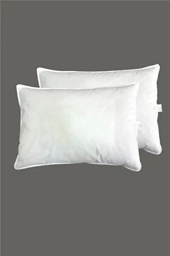 HILL TEKSTİL 2 Pieces of Goose down Pillow Luna 50X70 (Antibacterial, Hybrid)