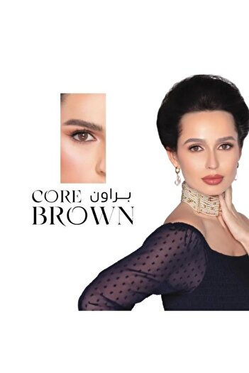 NATUREL Natural contact lenses, Core Brown color shade