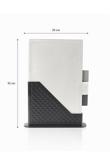 Madame Coco Rily 3-Piece Cutting Board - White/Grey