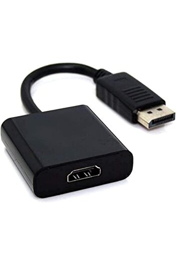 Generic DP DisplayPort Male to HDMI Female Adapter Cable for PC, 1 Port, Black