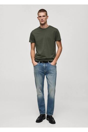 MANGO Man 100% Cotton Slim-Fit T-Shirt