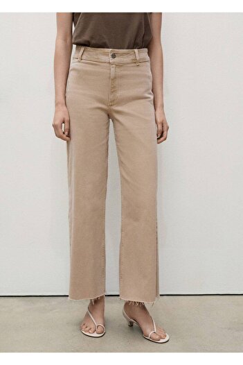 MANGO Woman Ψηλόμεσο Culotte Jean παντελόνι Catherin