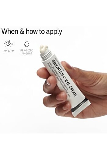 THE INKEY LIST Brighten-i Under Eye Cream 15ml – Brightens, Depuffs & Smooths Tired-Looking Eyes