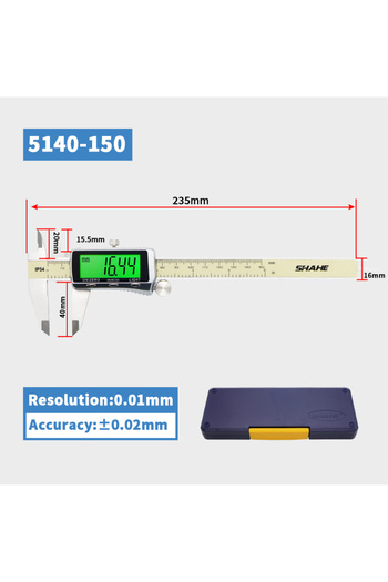 Choice1 5140-150 SHAHE IP54 Digital Caliper Electronic Caliper Ruler Digital Vernier Caliper Digital Caliper