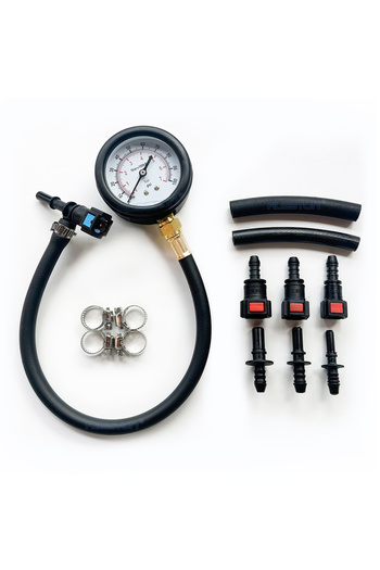 Choice Fuel Pressure Test Kit - Quick Connected Fuel Injection Pump Pressure Tester Gauge 0-100PSI with...