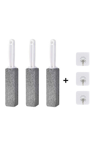 Choice 3PCS Toilet Cleaner Stone Natural Pumice Stone Toilets Brush Bathroom Cleaning Brush Cleaning Stone