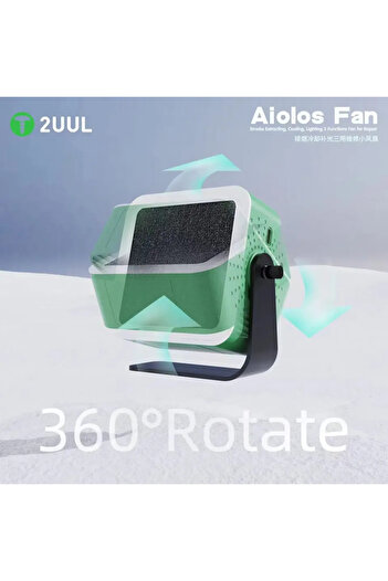 MECHANIC 2UUL Aiolos Cooling Fan With Lighting + Smoke Extraction Function For Phone Motherboard IC Weldin...