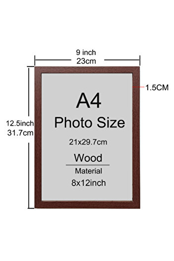Choice 1pcs red 1/2/3pcs Wood Picture Frame A4 8X12in Honors Certificate Document Frame Wooden Photo Frame