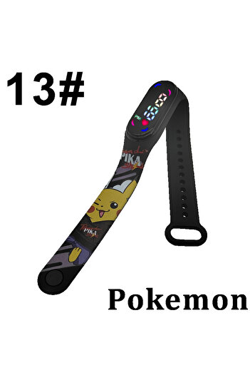 choice2 13 Pokémon Pikachu Gengar Cute Digital Watch Toy Kawaii Anime Figure Couple Watch Electronic LED Stu