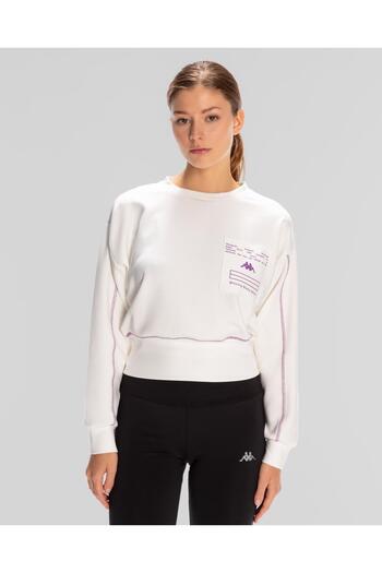 Kappa Authentic Kage Sweatshirt Women's White Regular Fit Sweatshirt